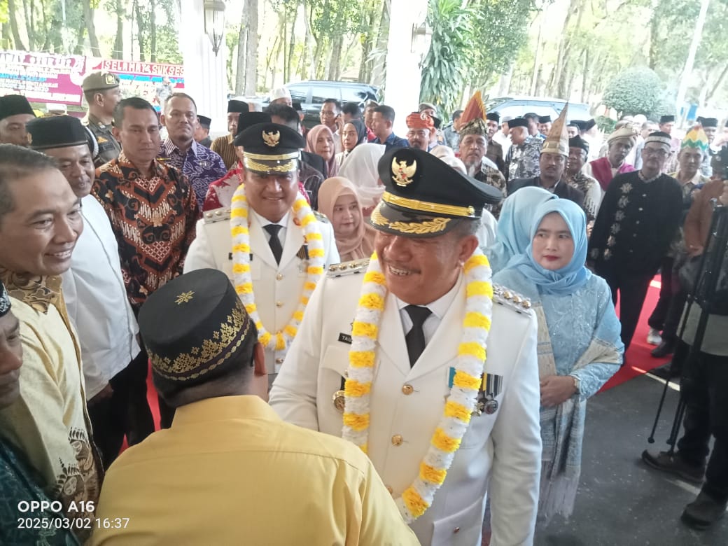 Kedatangan Bupati dan Wakil Bupati Disambut Forkopimda dan Ribuan Masyarakat Asahan