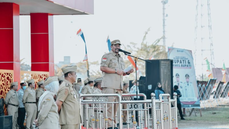 Apel Perdana, Bupati dan Wabup Batu Bara ajak ASN untuk Solid Bangun Batu Bara Bahagia