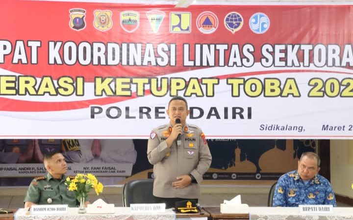 Persiapan Operasi Ketupat Toba 2025, Pemkab Dairi Ikuti Rapat Koordinasi Lintas Sektoral