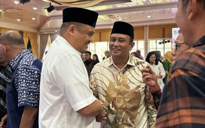 Wakil Bupati Dairi hadiri Open House Gubernur Sumatera Utara Dalam rangka Hari Raya Idul Fitri 2 Syawal 1446 H/2025 M.