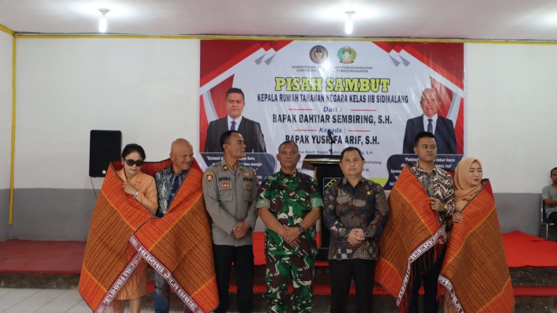 Mewakili Bupati Dairi Sekda Hadiri Acara Pisah Sambut Karutan Negara Kelas II B Sidikalang