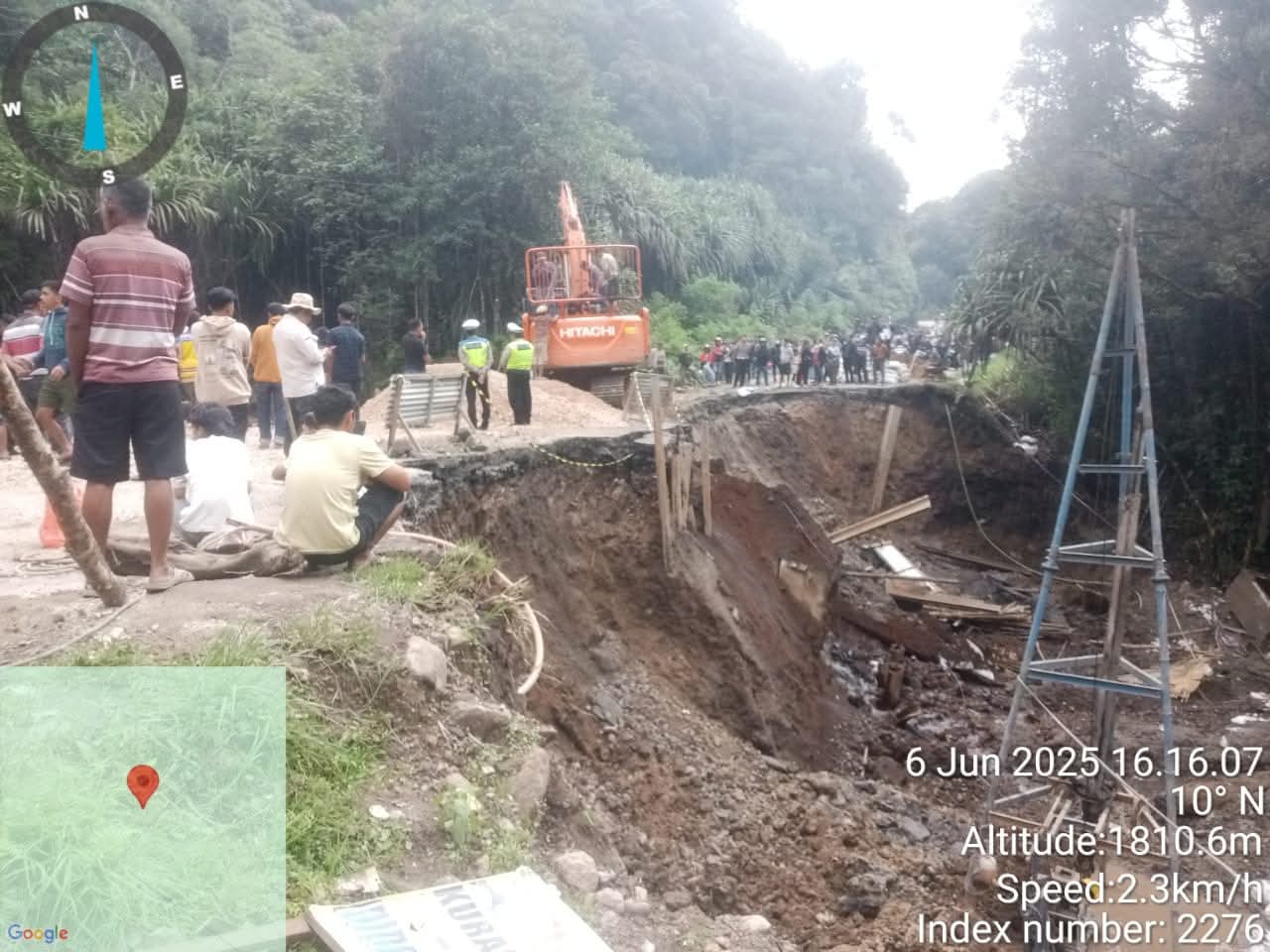 Informasi Terakhir Perkembangan Jalan Amblas di Lae Pondom, Belum Bisa Dilalui