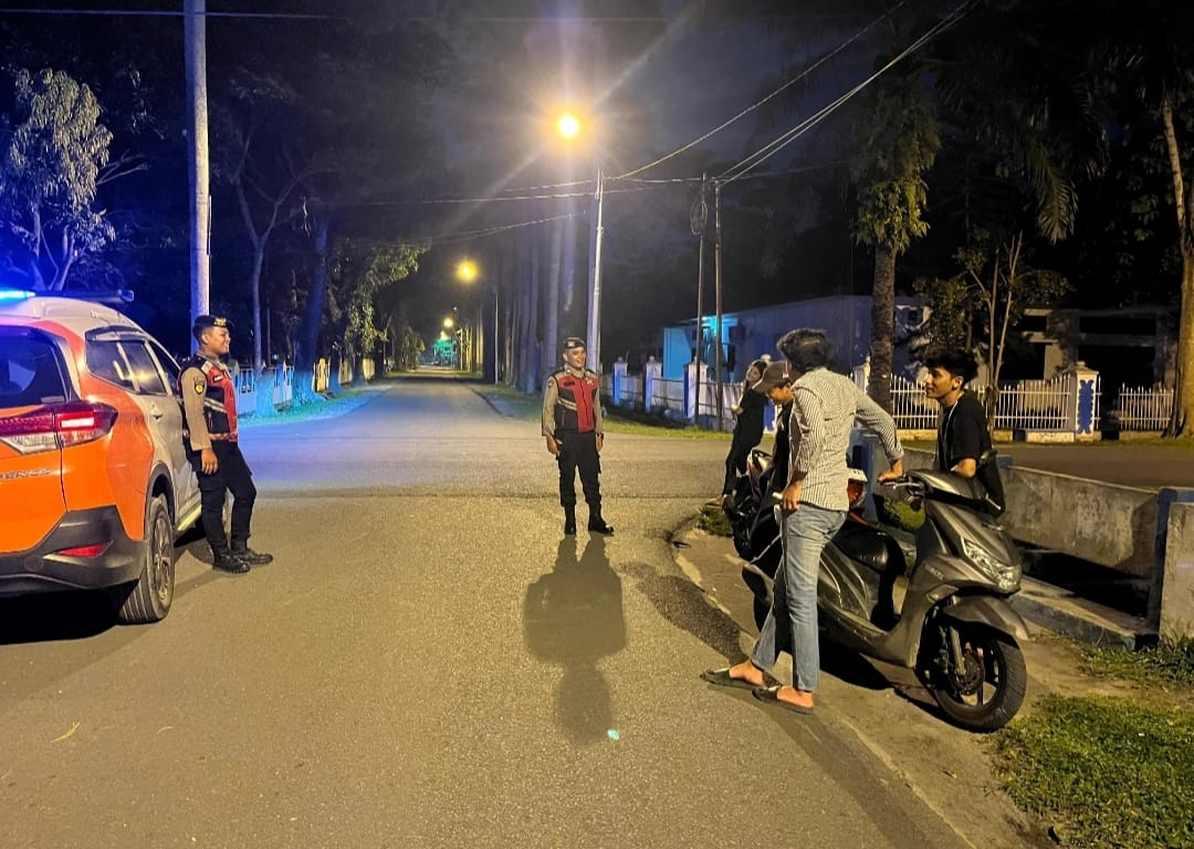 Ciptakan Rasa Aman Dan Nyaman Polresta Deli Serdang Laksanakan Patroli Blue Light