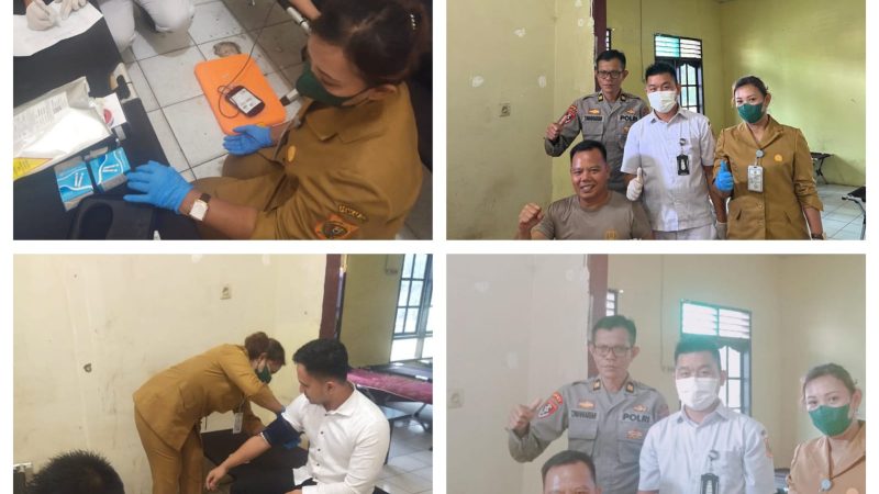 Terima Keluhan Keluarga Pasien yang Butuh 5 Kantong Darah, Waka Polres Dairi Langsung Perintahkan Personil Donor Darah