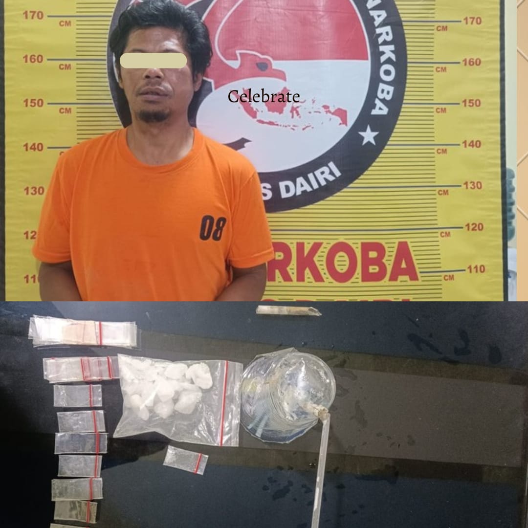 Sat Narkoba Polres Dairi Ringkus Seorang Pria Bersama Narkotika Jenis Sabu