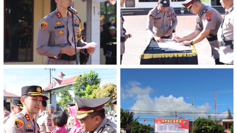 Kapolres Dairi Pimpin Sertijab Pejabat Utama Polres Dairi, Berlangsung Khidmat Dan Lancar