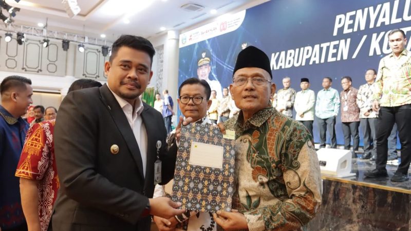 Bupati Dairi Hadiri Penyaluran Dana Bagi Hasil Provinsi Sumatera Utara Tahun 2025.