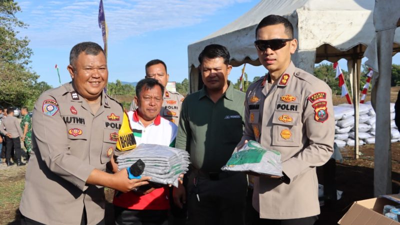Polres Dairi Launching Penanaman Jagung Seluas 15 hektar di Desa Kalang Simbara
