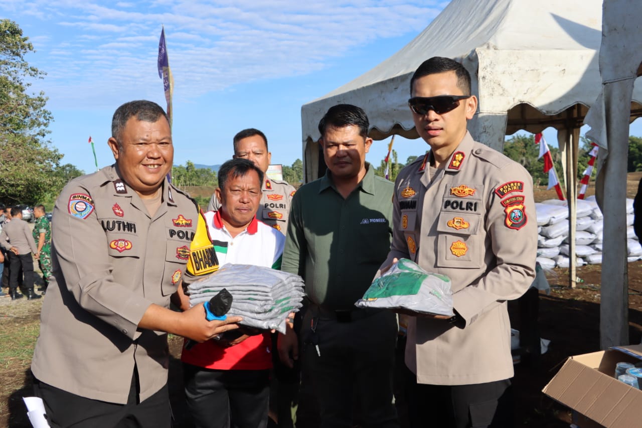 Polres Dairi Launching Penanaman Jagung Seluas 15 hektar di Desa Kalang Simbara