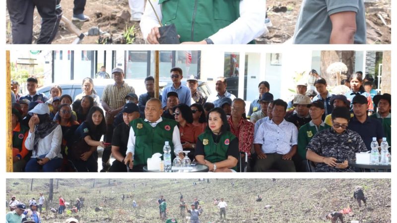 Gerakan Tanam Satu Juta Pohon, Bupati Dairi Tanam 10.000 Pohon Kemiri Di Kecamatan Silahisabungan