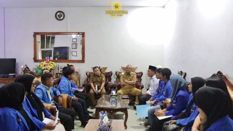Bupati Dairi Terima Audiensi Pergerakan PMII Dairi