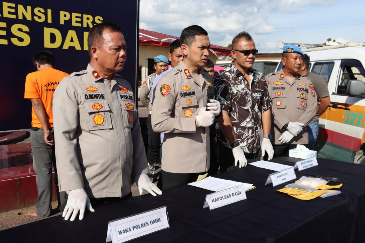 Polres Dairi Kembali Ungkap Peredaran Narkoba, Supir Angkot Ditangkap Usai Bawa Sabu dan Ekstasi