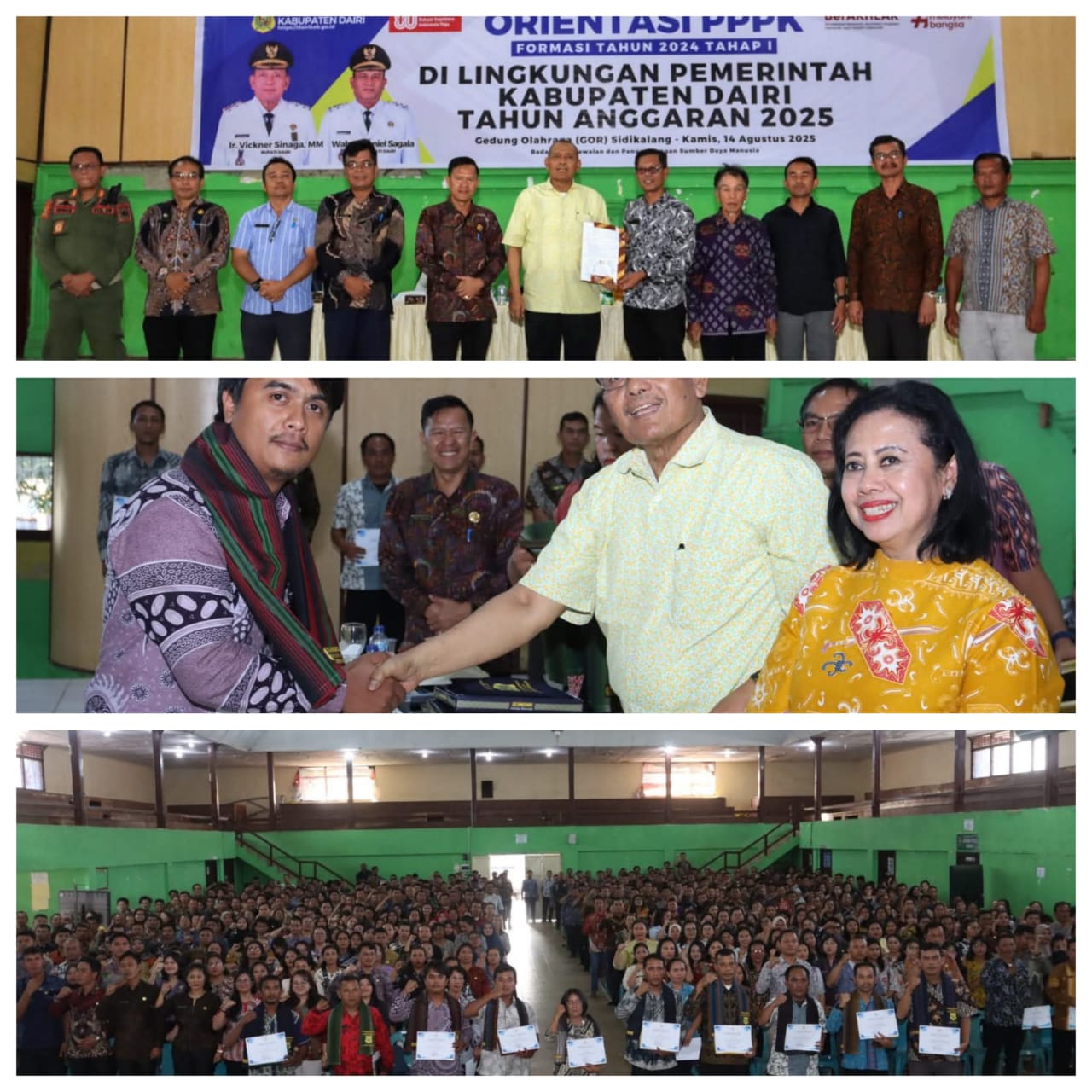 Orientasi PPPK Formasi tahun 2024, Bupati Dairi Berikan Materi Solusi Out Of The Box, PPPK Inovatif Jalankan Tugas Terima Penghargaan