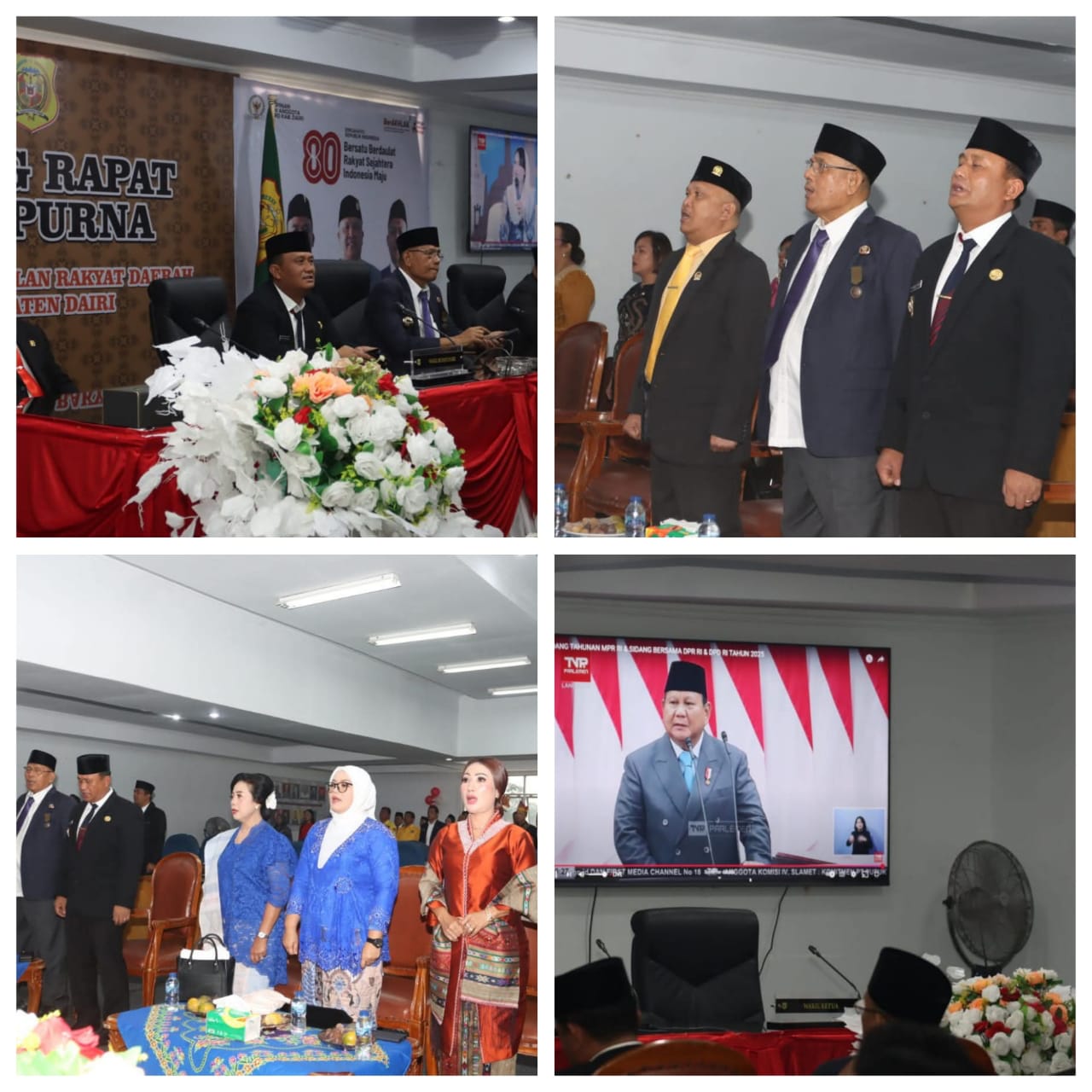 DRPD Dairi Gelar Sidang Paripurna, Bupati Dan Wakil Bupati Dairi Saksikan Pidato Kenegaraan