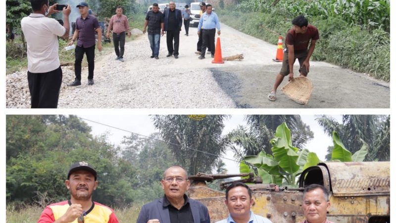 Bupati Dairi Monitoring Pengaspalan Jalan di Kecamatan Lae Parira, Tegaskan Komitmen Pembangunan di Tengah Efisiensi Anggaran