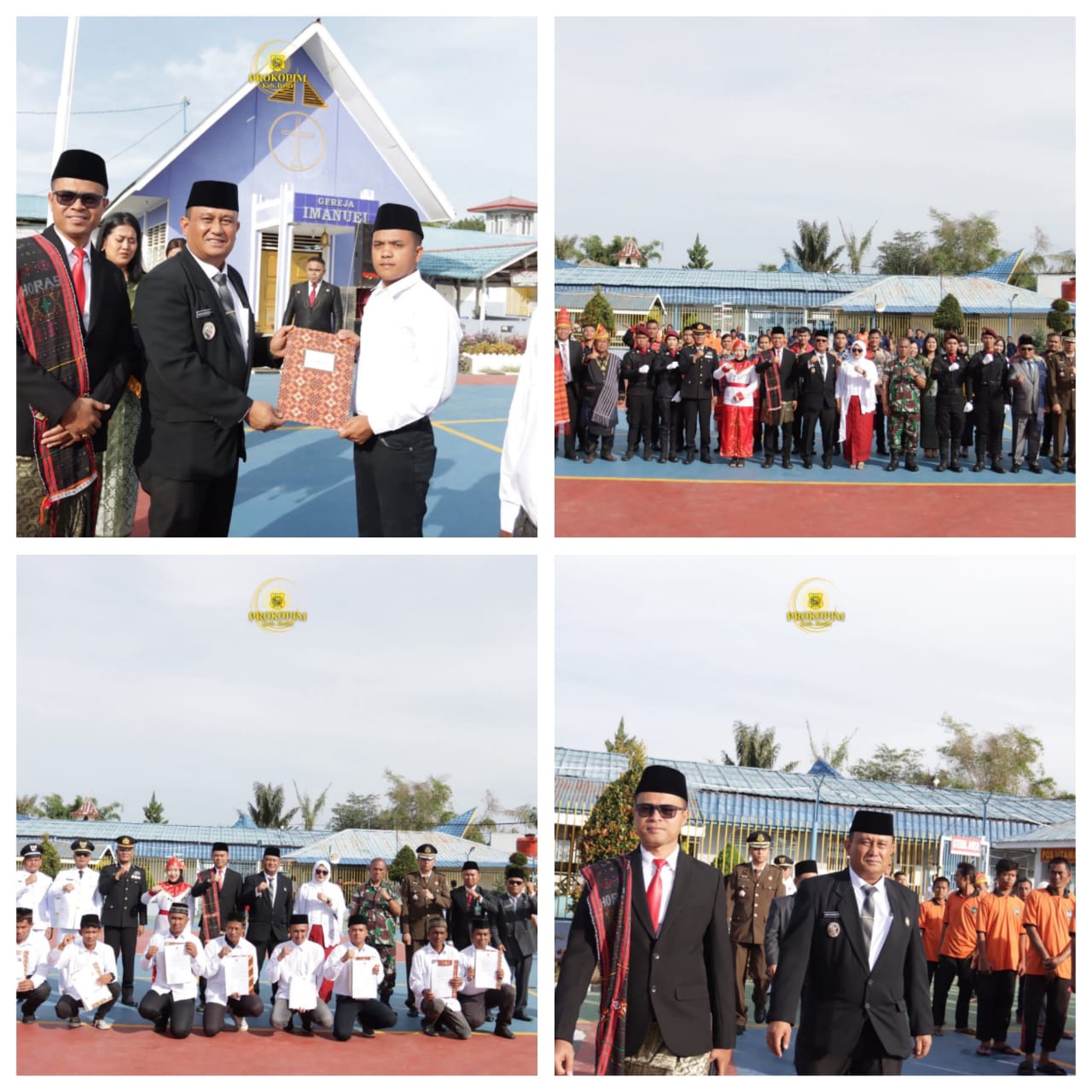 Wakil Bupati Dairi Serahkan Remisi Kepada 377 Orang Warga Binaan Rutan Kelas IIB Sidikalang, 8 Orang Langsung Bebas.