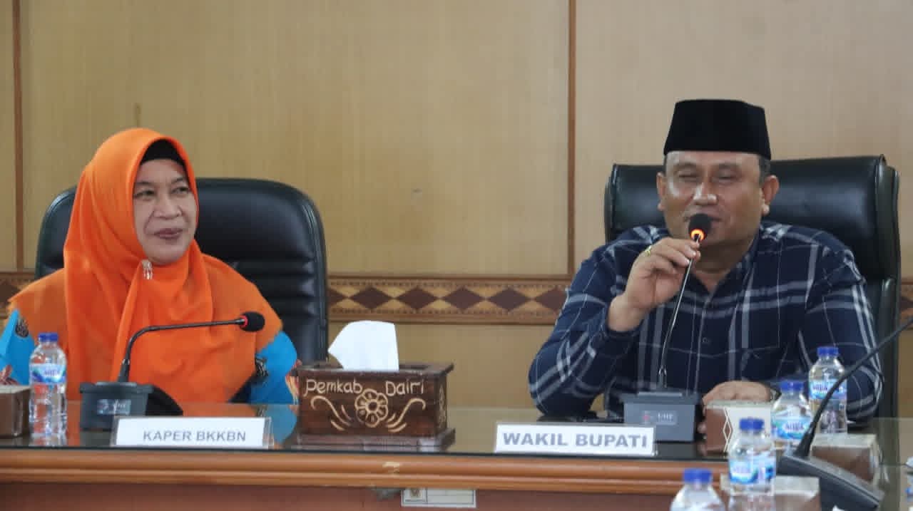 Evaluasi Terkait Quick Win, Wakil Bupati Dairi Terima Audiensi Kepala Perwakilan BKKBN Provinsi Sumut