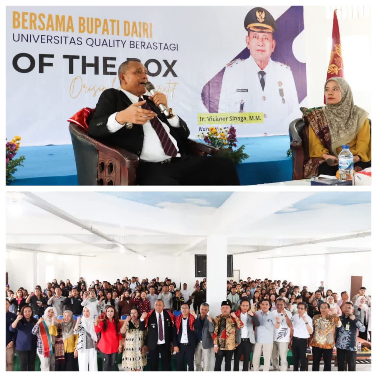 Kuliah Umum Bersama Universitas Quality Berastagi, Bupati Dairi Tanda Tangani Kesepakatan Bersama Dengan Universitas Quality Untuk Majukan Dunia Pendidikan