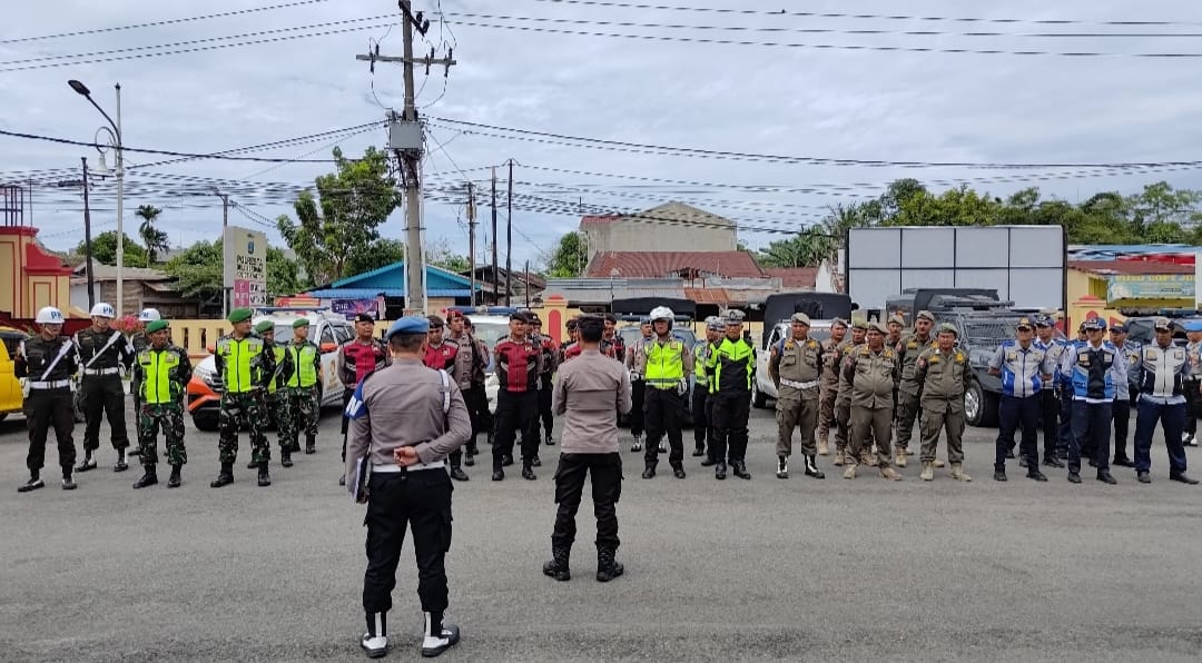 Aksi Unjuk Rasa Elemen Mahasiswa Di Wilkum Polresta Deli Serdang Berjalan Damai dan Kondusif
