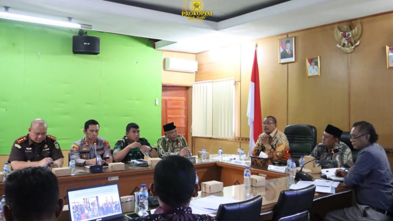 Bupati Dairi Pimpin Rapat Forkopimda Bahas Situasi Nasional dan Daerah