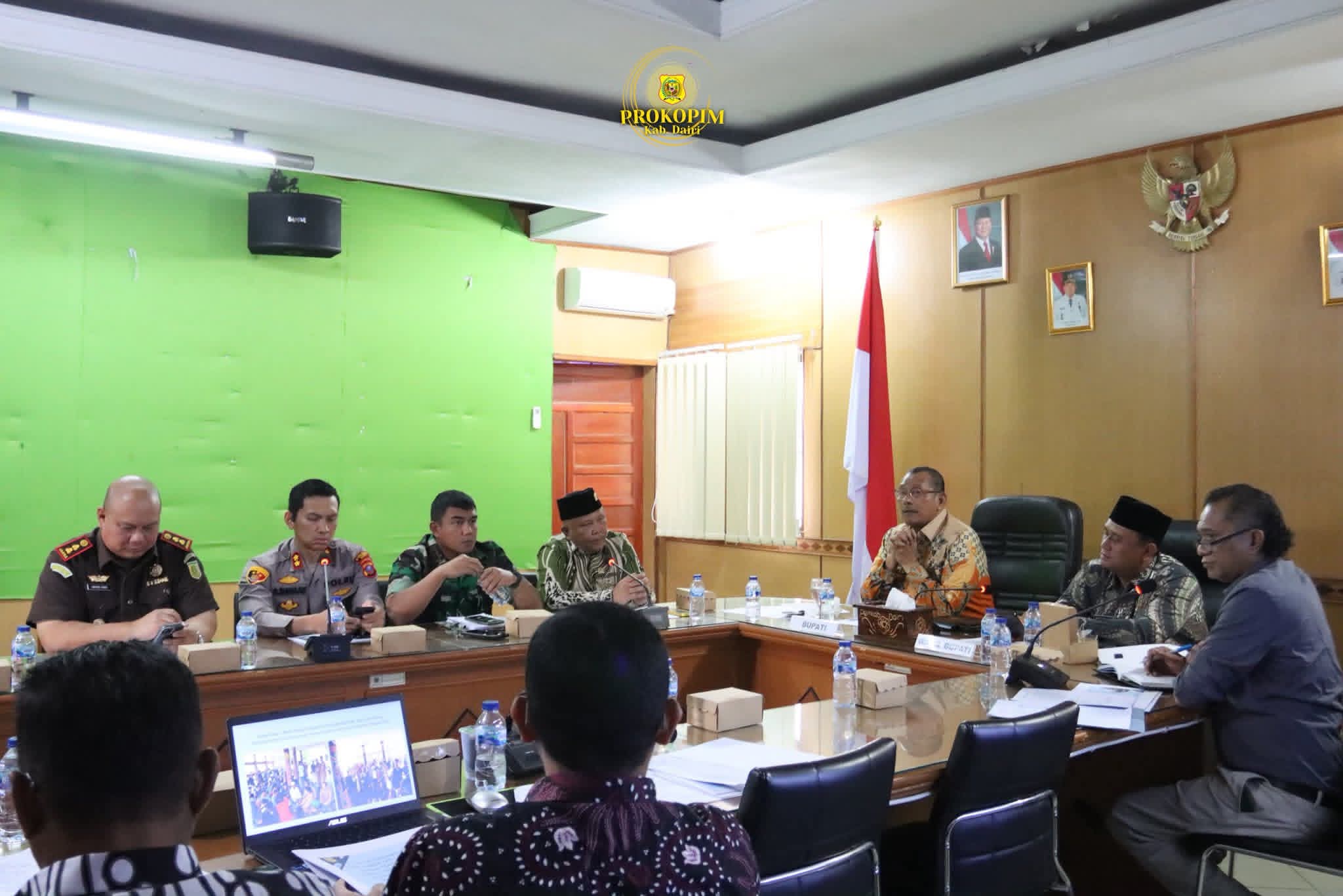 Bupati Dairi Pimpin Rapat Forkopimda Bahas Situasi Nasional dan Daerah