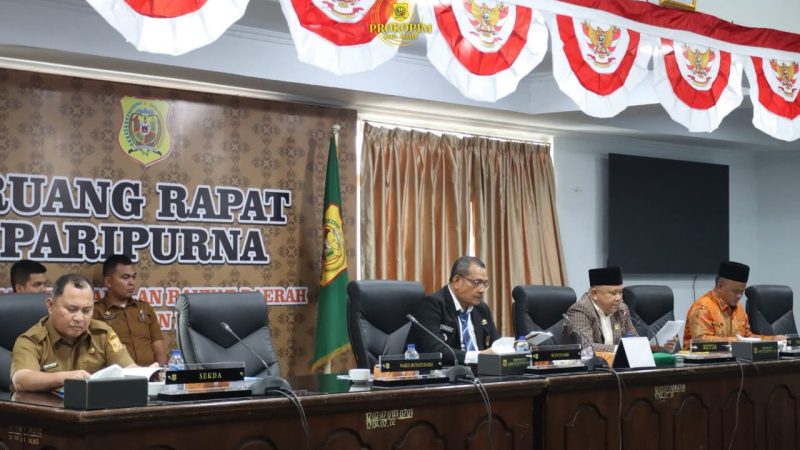 Bupati Dairi Sampaikan Nota Pengantar Atas Rancangan KUA-PPAS APBD 2025.