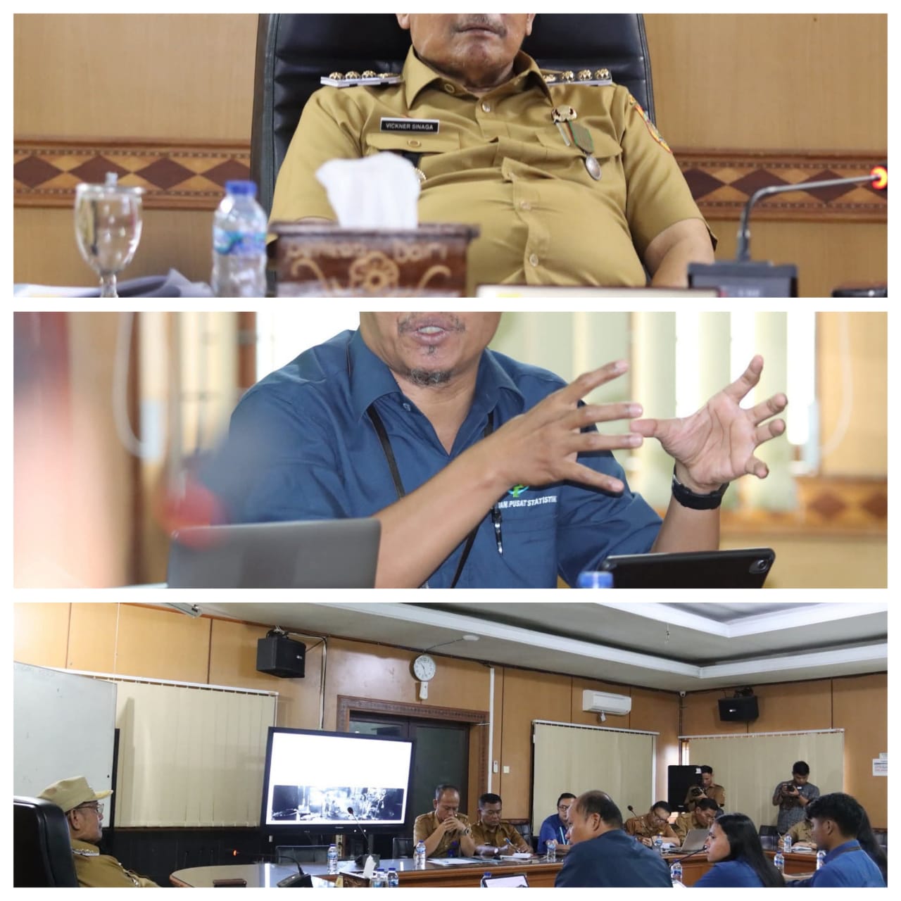 Bupati Dairi Terima Audiensi BPS Terkait Angka Kemiskinan Tahun 2025