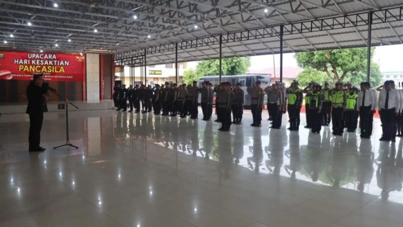 Polresta Deli Serdang Gelar Upacara Peringatan Hari Kesaktian Pancasila