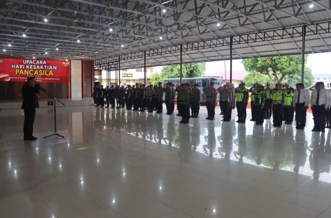 Polresta Deli Serdang Gelar Upacara Peringatan Hari Kesaktian Pancasila