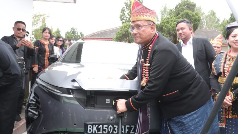 Lompatan Besar, Dibawah kepemimpinan Vicner Sinaga kab Dairi Kini Miliki PKLU Ultra Fast Charging di Sitinjo