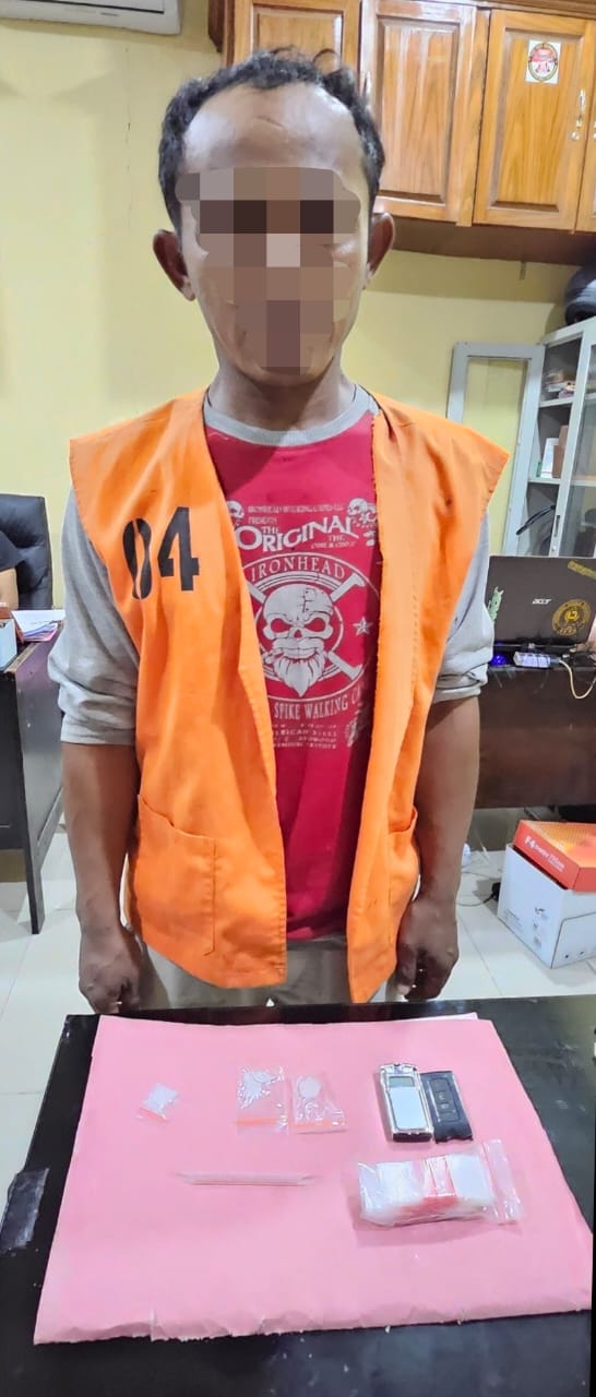 Satres narkoba Polresta Deli Serdang Tangkap Seorang Pria Pengedar Shabu