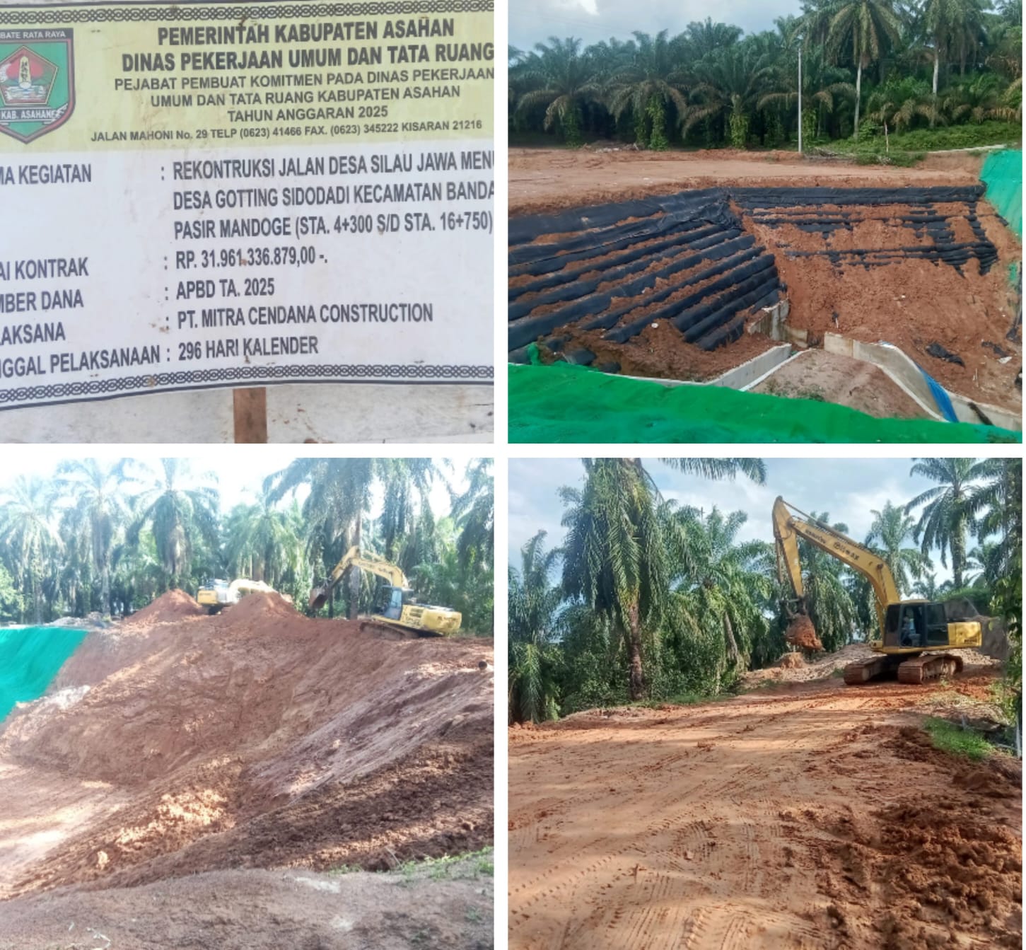 Pengadaan Tanah Timbun Proyek Jalan Desa Silau Jawa Menuju Desa Gonting Sidodadi Rp.32 Miliar Diduga Tanpa Izin dan Uji Mutu