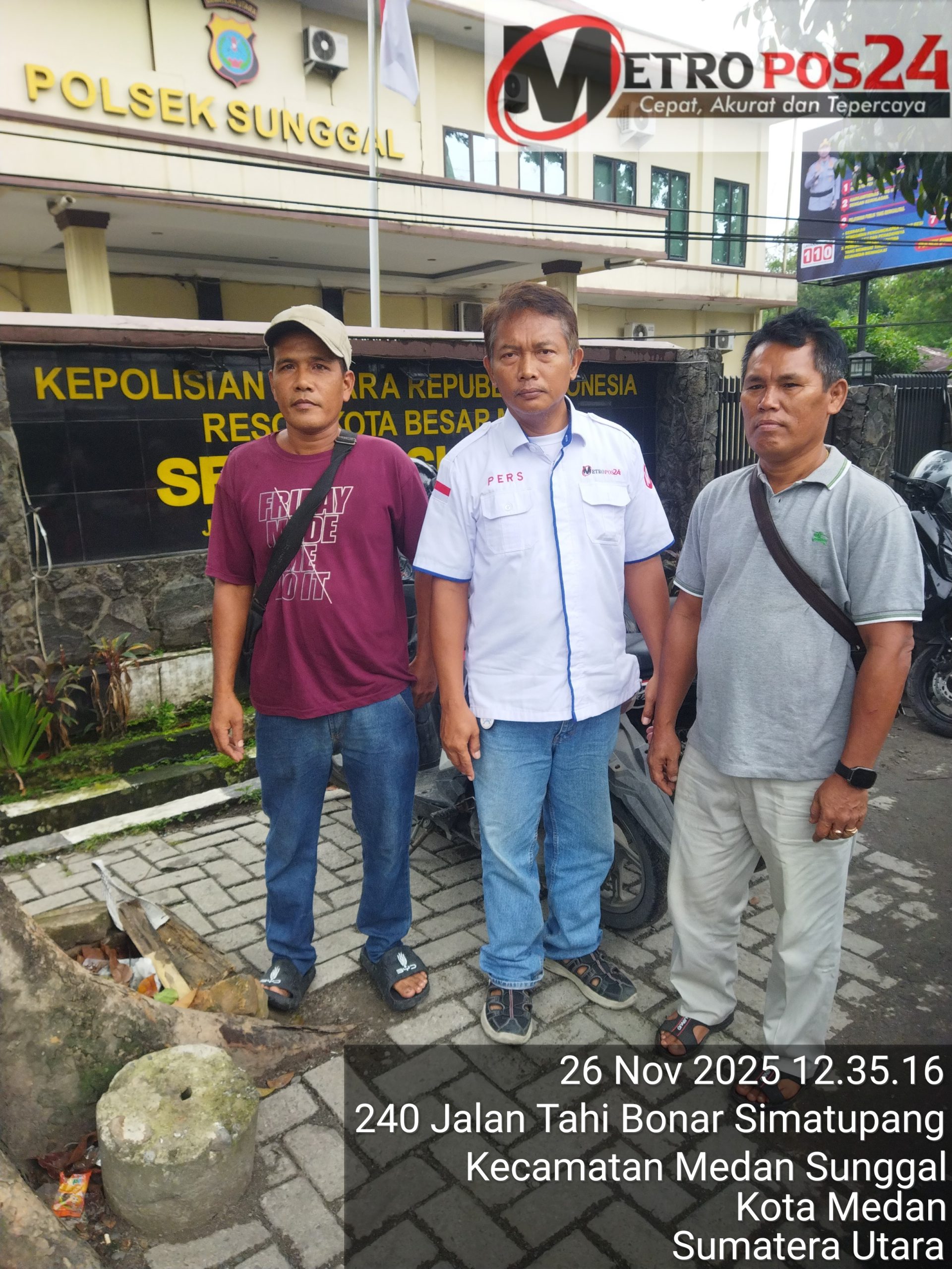 Burju Simatupang, ST.SH. Pendampingan Warga Kota Medan Di Polsek Medan Sunggal