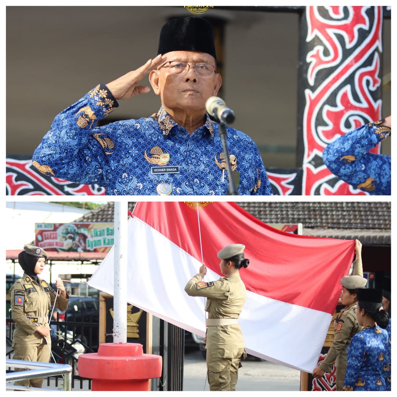 Pemerintah Kabupaten Dairi menggelar Upacara Peringatan Hari Ulang Tahun (HUT) ke-54 Korps Pegawai Republik Indonesia (Korpri) Tahun 2025 di halaman Kantor Bupati Dairi, Senin (01/12/2025).