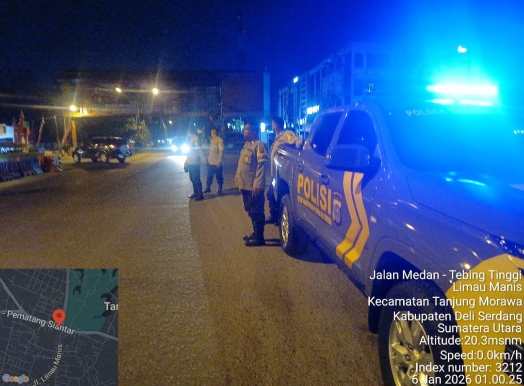 Patroli Blue Light Ditingkatkan, Polresta Deli Serdang Jaga Kondusifitas Malam Hari*