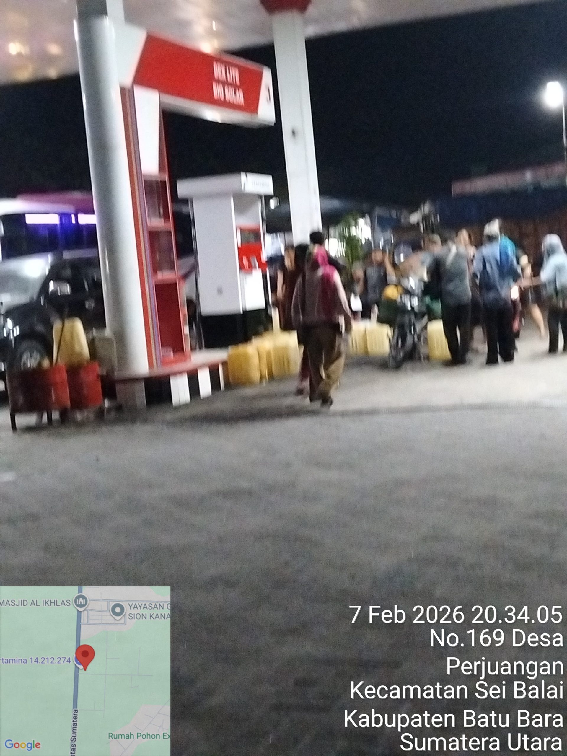 Praktik Penjualan Bio Solar Subsidi Gunakan Jirigen Diduga “Marak” di SPBU 14212274 Sei Balai Kabupaten Batu Bara
