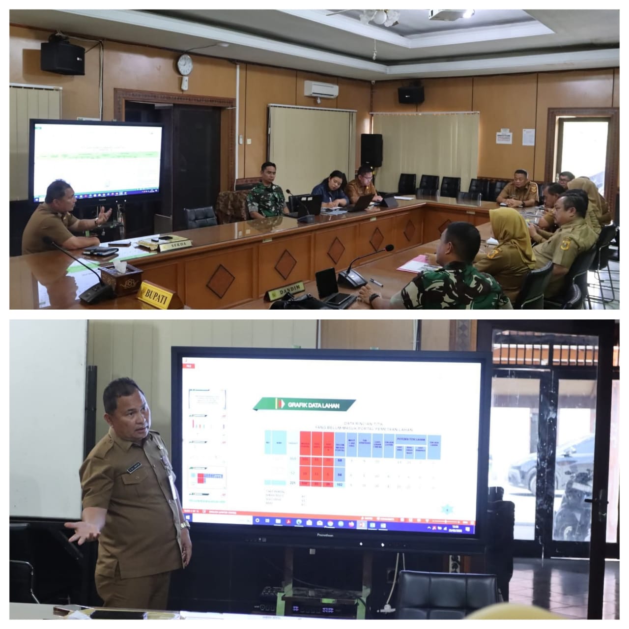 Satgas Pembentukan Koperasi Merah Putih Rapat Progres guna percepatan pembangunan koperasi desa kelurahan SE kab Dairi.