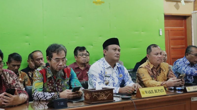 Wakil bupati Dairi Entry Meeting Pemeriksaan Laporan keuangan pemerintah daerah (LKPD) yang di selenggarakan BPK provinsi Sumatera Utara.