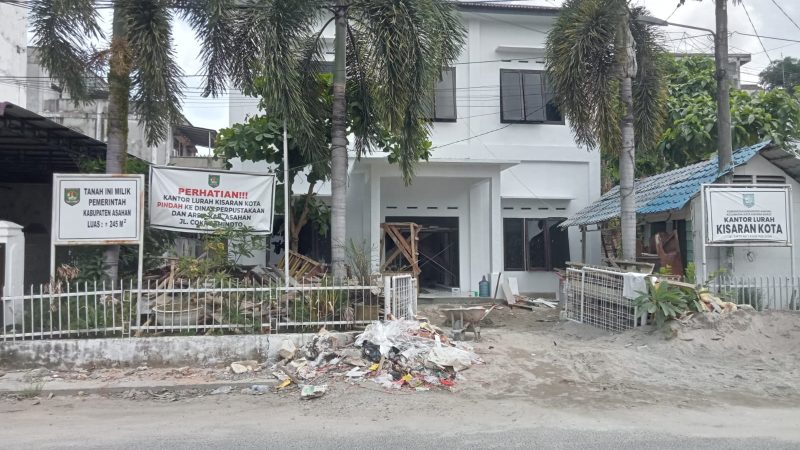 Terindikasi Mal-Administrasi, Pembangunan Kantor Lurah Kisaran Kota Senilai Rp.1 Miliar Dianggap Adendum Beraroma Korupsi