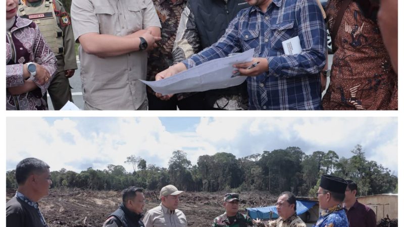 Direktur Toponimi Kemendagri Tinjau Lokasi Pembangunan Batalyon 908 Gajah Dompak Menentukan Titik Kordinat Dan Pertegas Batas Wilayah