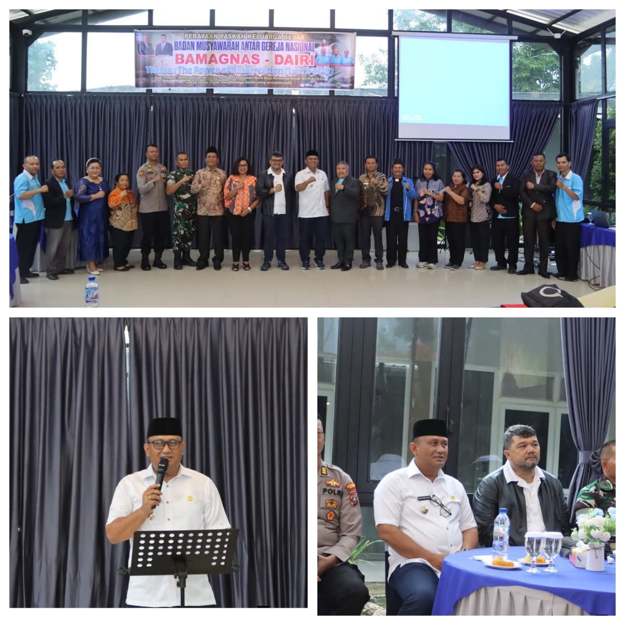 Wujud Sebagai Toleransi Antara Umat Beragama Wakil Bupati Dairi Hadiri Perayaan Paskah BAMAGNAS, Dairi