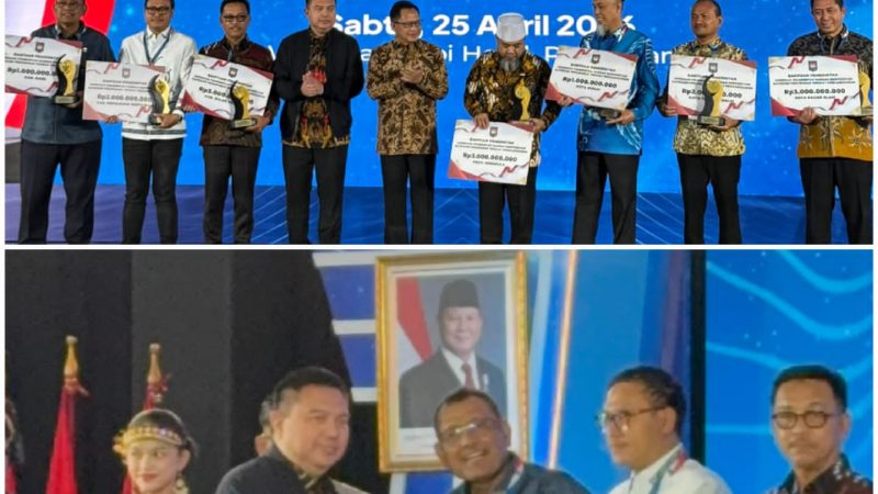 Bupati Dairi Vickner Sinaga Raih Penghargaan Dari Kemendagri, Pemkab Dairi Bawa Pulan Insentif 1Miliar