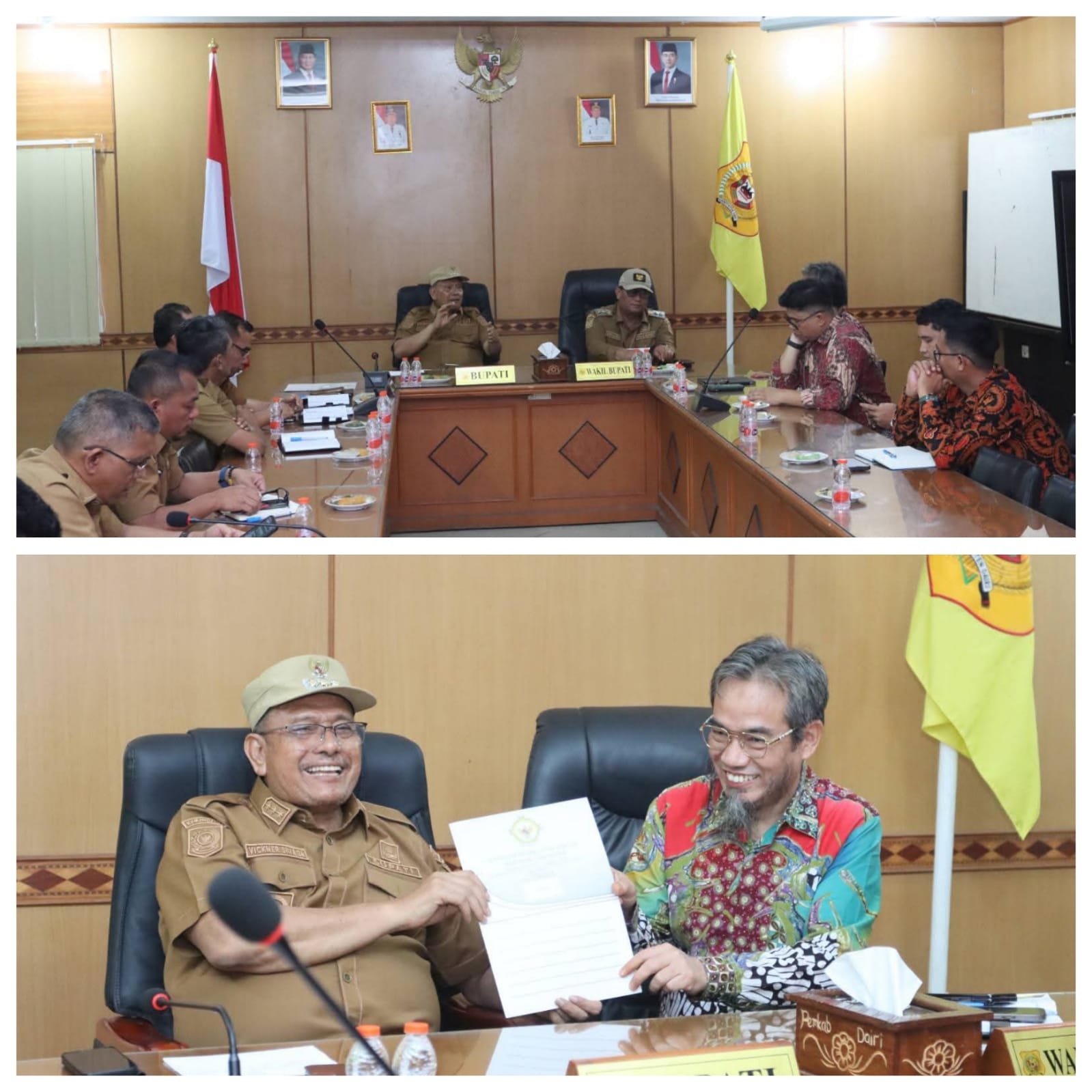 Pemkab Dairi Menerima Badan Pemeriksa keuangan (BPK)Perwakilan Sumatera Utara Bahas Pemeriksaan Terinci LKPD 2025 dalam Entry Meeting
