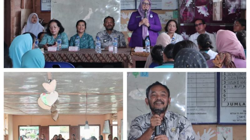 Ketua Tim Pembina Posyandu Dairi Pantau Kegiatan Posyandu Dan Serahkan Bantuan Mobiler Posyandu Di Desa Bongkaras