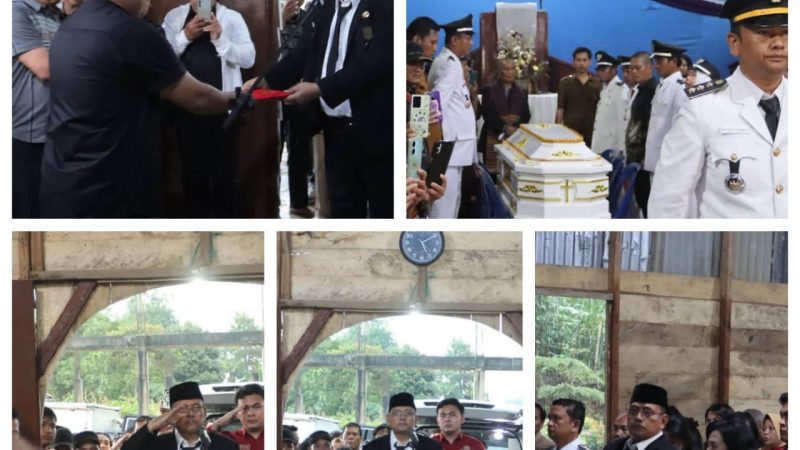 Bupati Antar Kepergian Almarhum Kades Mbelang Malum Sunta Tutur Simorangkir