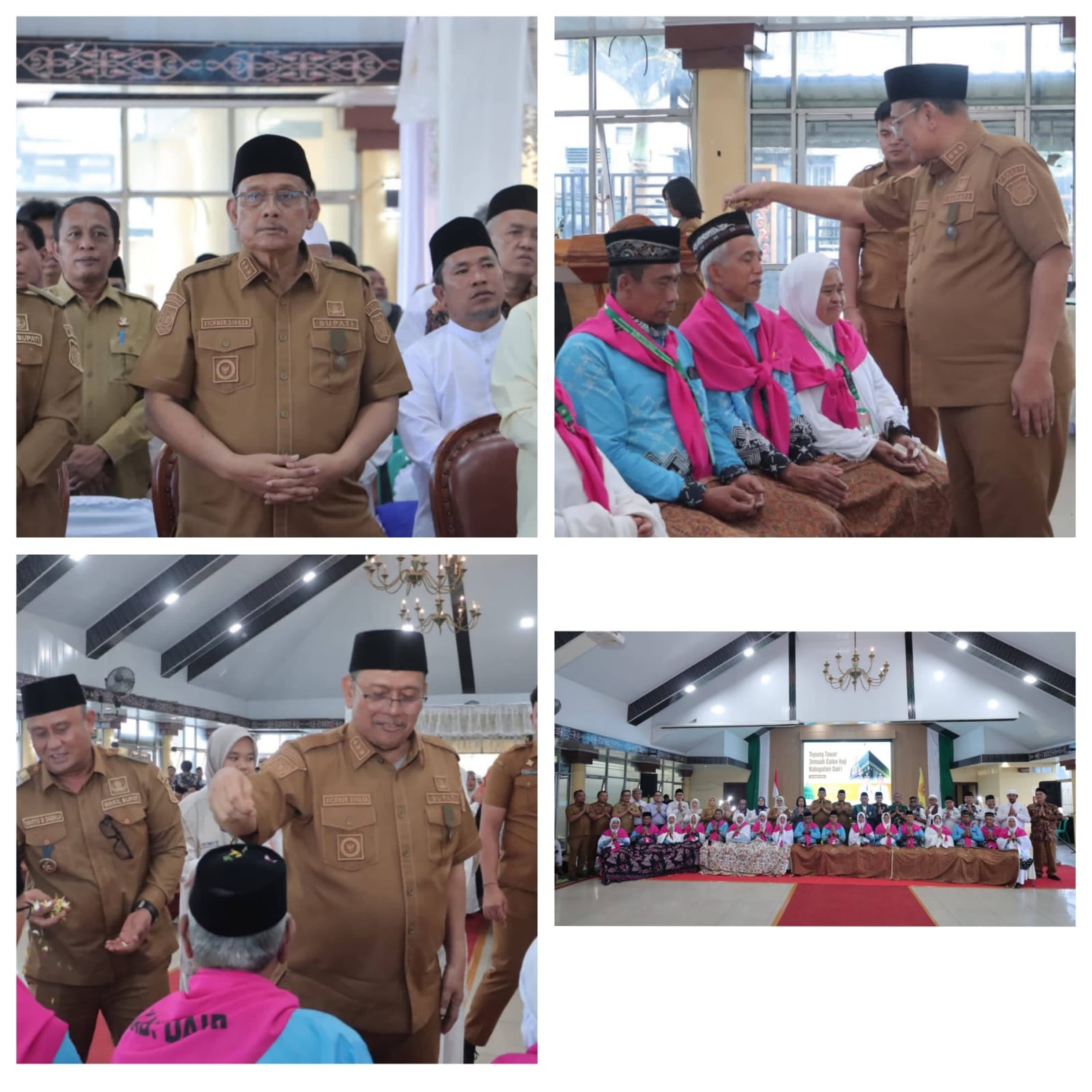 17 Orang Calon Haji Kabupaten Dairi Di tepung Tawari Bupati dan Wakil Bupati