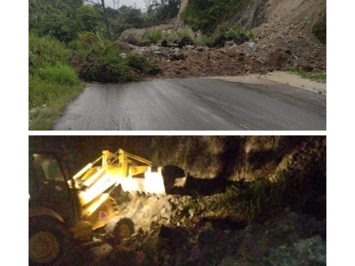 Bupati Intuksikan Langsung , BPBD Dairi Tuntaskan Longsor di Jalur Nasional Menuju Tele