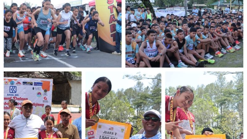 Bupati Dairi Lepas 732 Peserta Lomba Lari Dairi Merlojang Tingkat SMP dan SMA