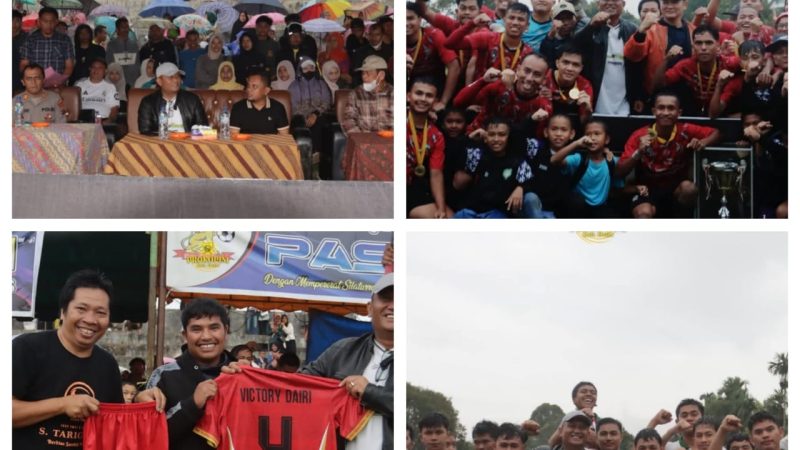 Wakil Bupati Dairi Tutup Resmi Turnamen Pasi Cup XXXIII 2026, Victory FC Raih Juara Satu