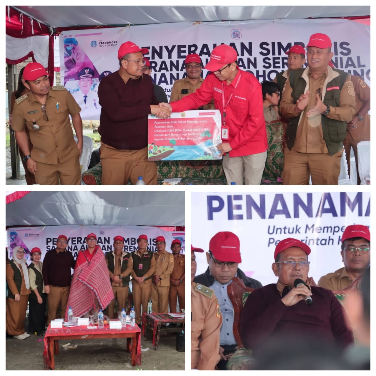 Pemkab Dairi Bersama Mercy Corps Indonesia Perkuat Ketahanan Petani Kopi Dan Merawat Bumi Melalui Peresmian Fasilitas Sarana Air Dan Penanaman Pohon Penaung